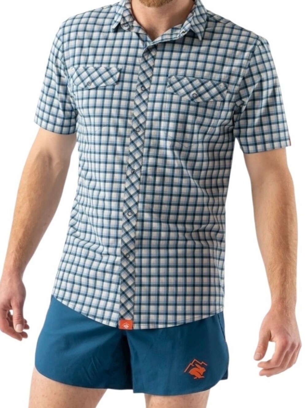 Rabbit High Country Performance Plaid Shirt Fully Vented Perforated Back